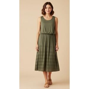 Prana Perry Midi Dress XS Green Boho‎ Versatile Office Summer Outdoor Breathable